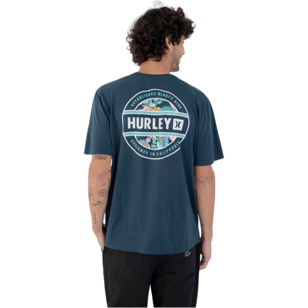 2026 Hurley Mens Filler Short Sleeve Tee HFA25MMTS04306 - Obsidian